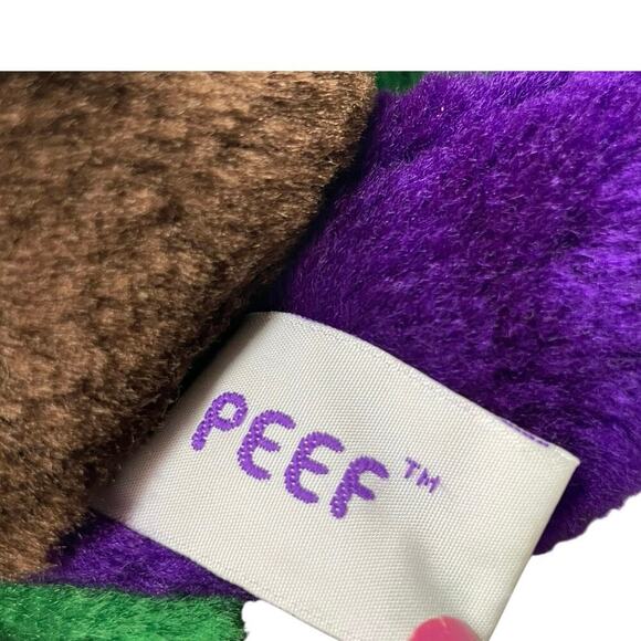 VTG 1996 PEE THE CHRISTMAS BEAR PATCHWORK TEDDY BEAR 9’ RARE PLUSHIE SQUEAKER - Picture 8 of 12